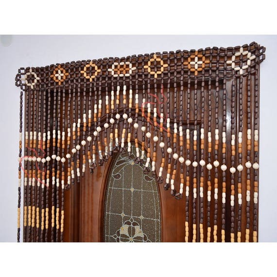 Wooden bead door curtain discount