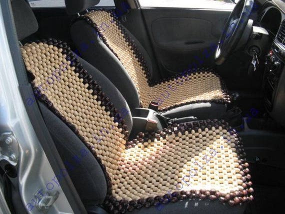 Beaded Car Seat Cover for Car Massager Car Seat Cover Pattern Wood