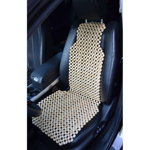 Schwarz Holz Perlen Plüsch Samt Sitzbezug Ultra Comfort Massage Autositz  Kissen