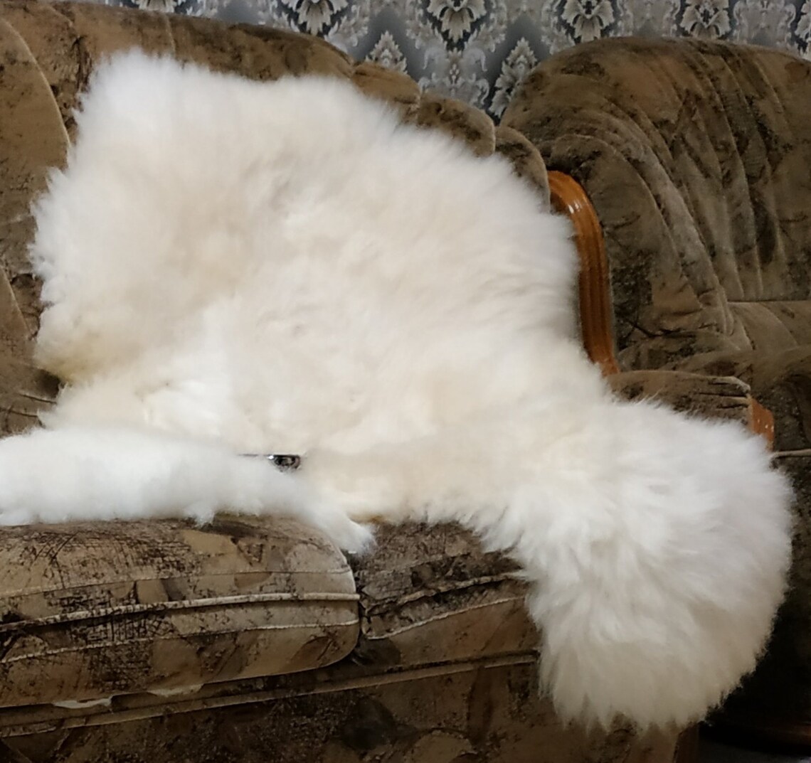 Office chair cover Genuine sheepskin Seat cape universal Warm | Etsy