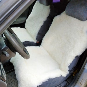 Sheepskin Car Seat Cover 45x22inch Universal Genuine Sheepskin