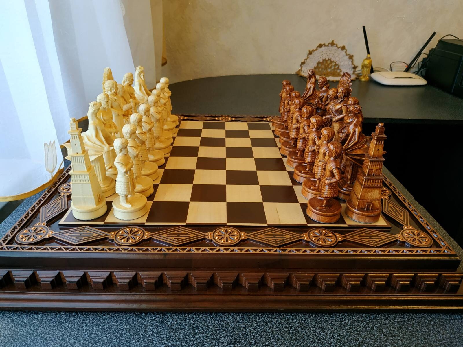 Chess set Royal Classic Wooden board with chess -  Portugal