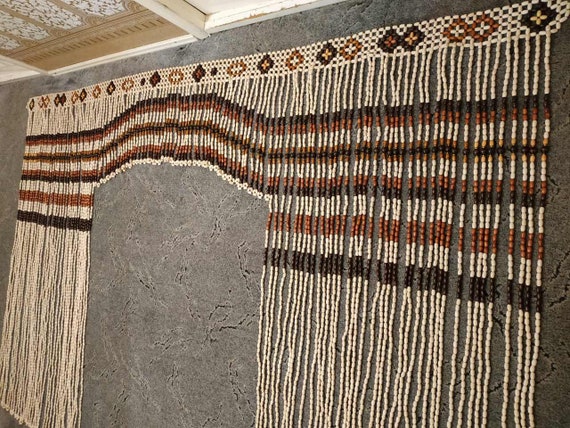 Beaded Door Curtain 120w X 84l Decor For Living Etsy