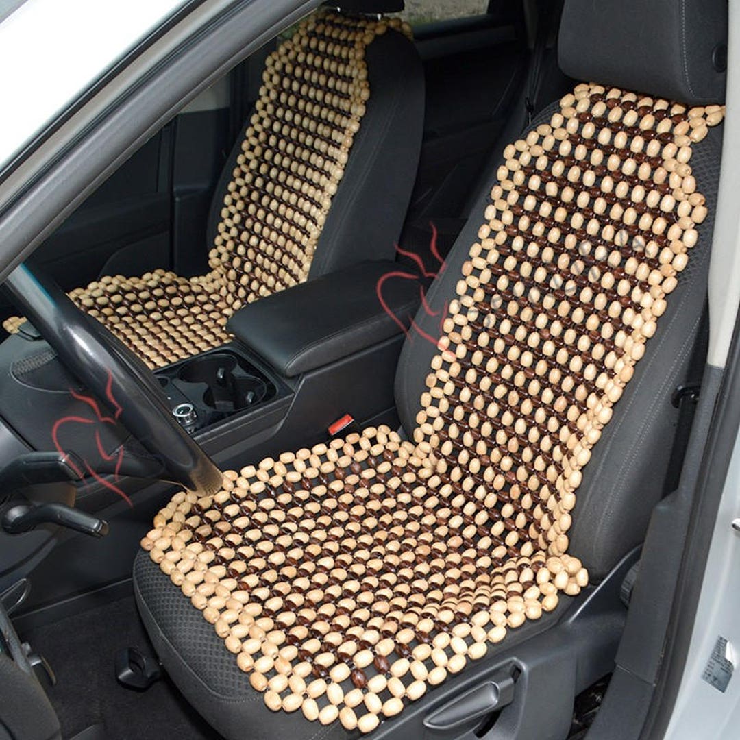 Mosaik Perlen Auto Massagegerät Weiß Holz Auto Teppiche Set Holzmatten  Massage Zubehör Universal Geschenk für Autofahrer einzigartige Set schwarz  Rot Weiß - .de