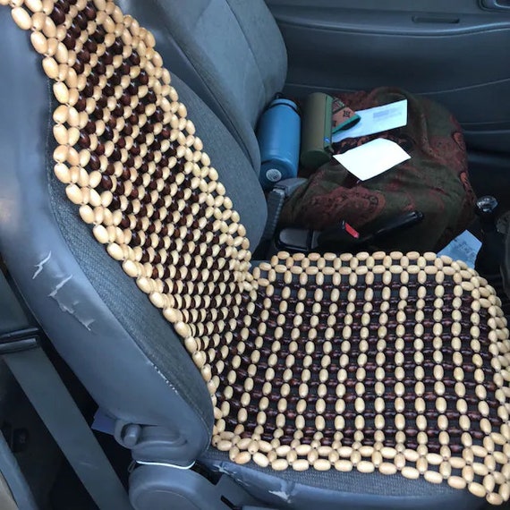 Beaded Car Seat Cover for Car Massager Car Seat Cover Pattern Wood