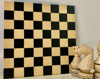 Handmade Ash Wood Chess Board: Family Game Night Gift