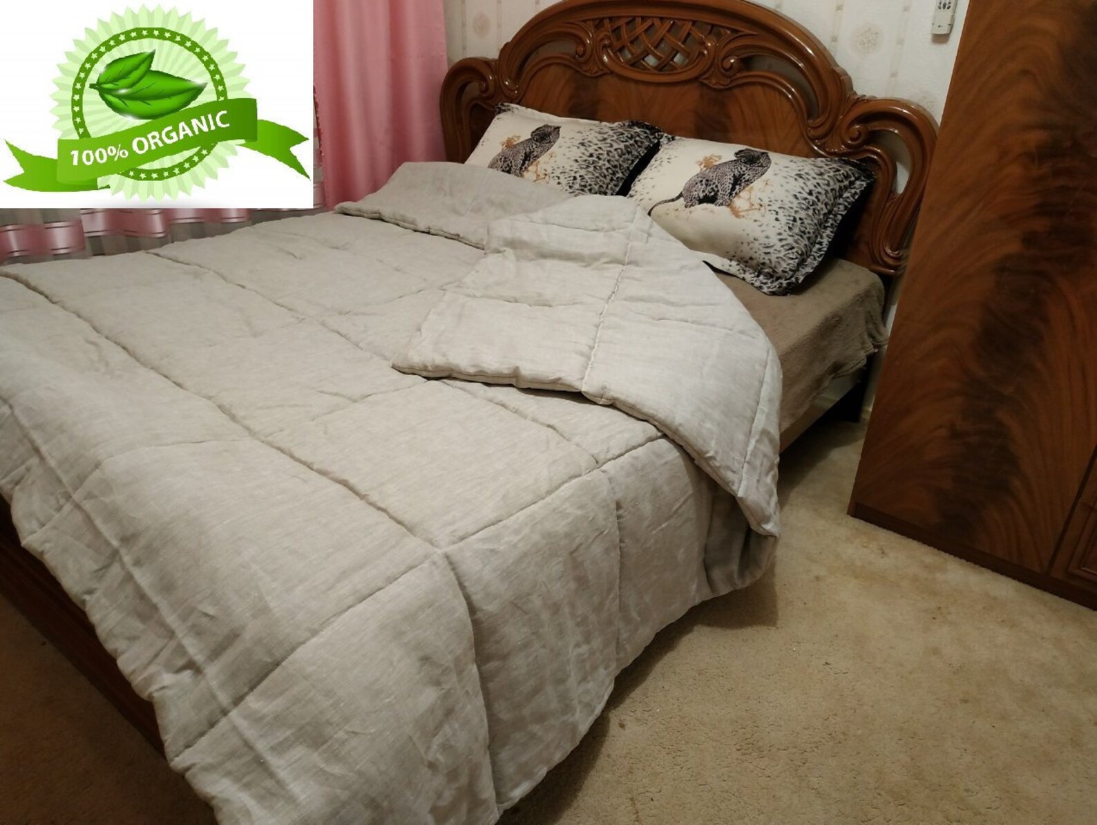 HEMP Linen Blanket KING Sizeming Organic Summer / Winter Kids Etsy