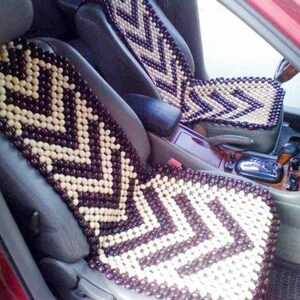 PAIR Car seat cover  Car seat massager Car wood cover Car cape wooden massager Back massager Buttocks massage Roller massager Massage beads