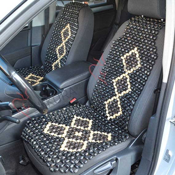 Beaded Car Seat Cover for Car Wooden Beads Car Seat Cover Car Seat Massager  Car Wood Cover Car Cape Car Wooden Massager Back Massager 