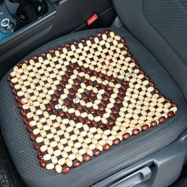 Beaded Car Seat Cover. Wood Massager Seat Cover. Beaded cover. Cover for car seat, universal. Size 40 / 40cm. Beautiful gift for father