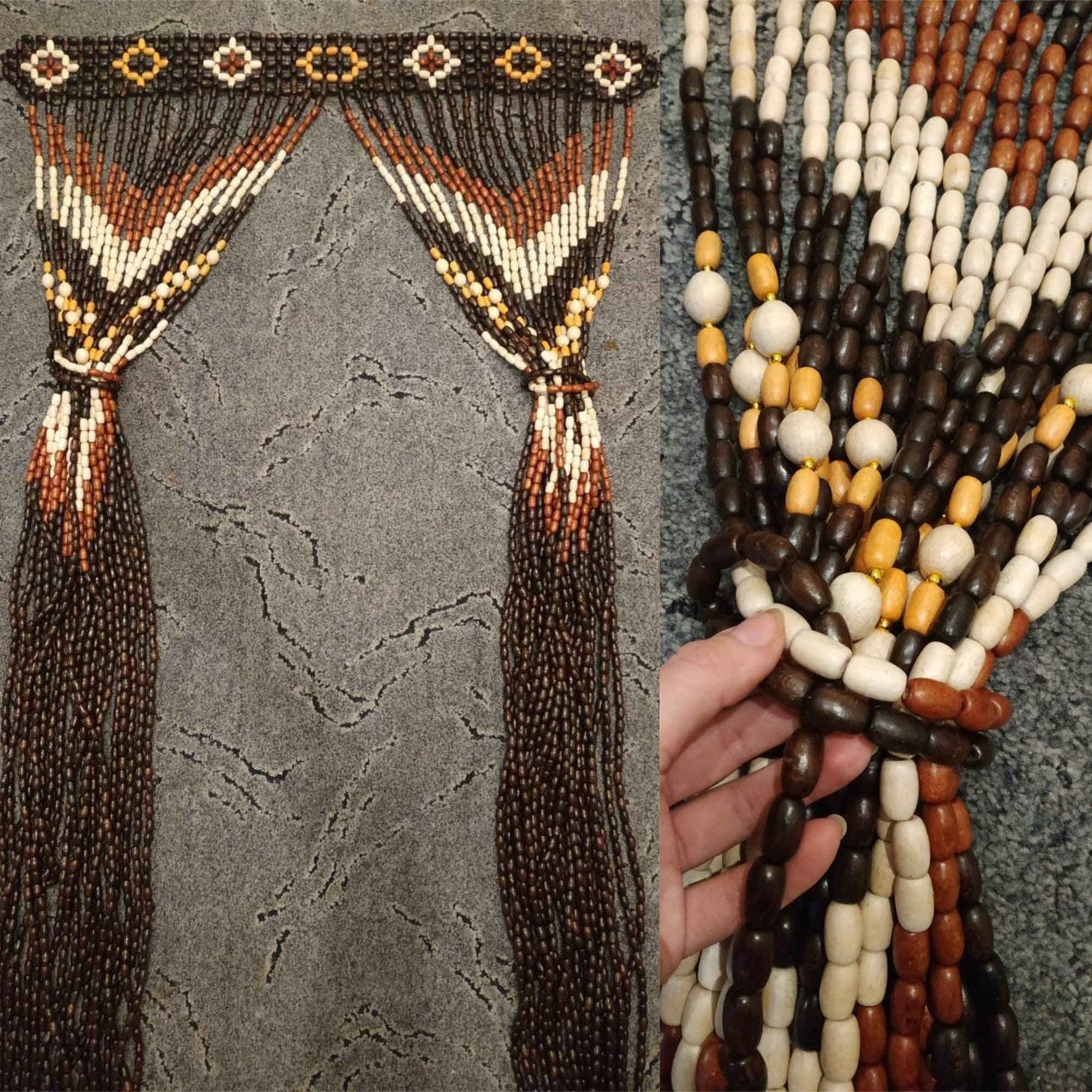 Beaded Door Curtain 50 41 29 25 Etsy