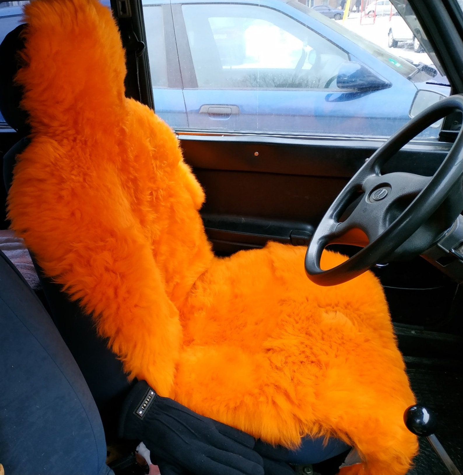 Sheepskin Car Seat Cover Grаypinkblack Universal Genuine Etsy