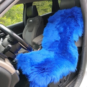 Sheepskin Car Seat Cover ALL Colors, universal genuine sheepskin, warm cape, car cover Handmade chair pads, Custom colors for Christmas gift