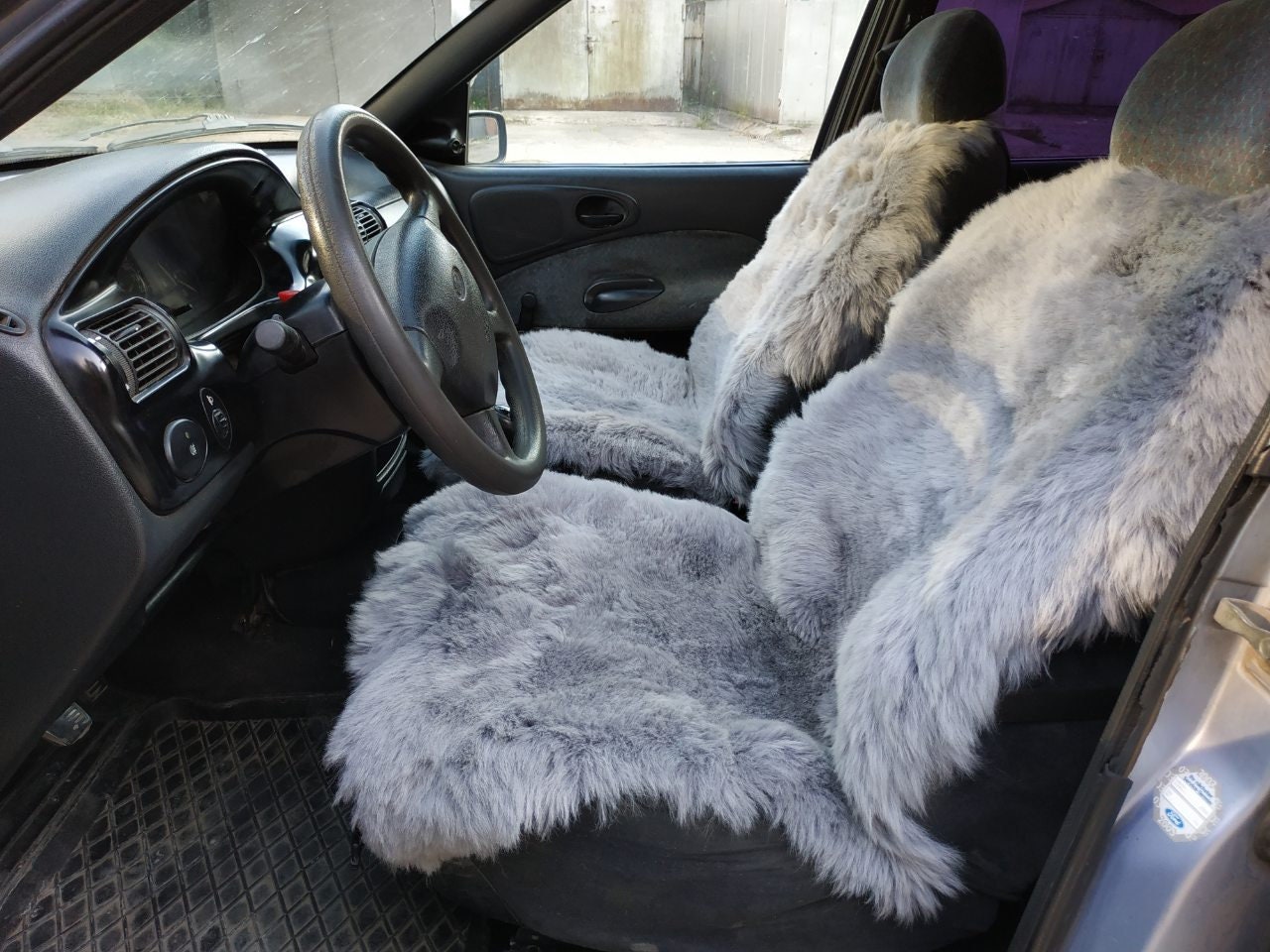 Sheepskin Car Seat Cover 45x20inch Universal Genuine Sheepskin
