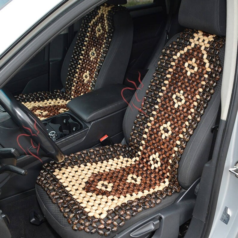 Beaded Car Seat Cover For Chair Pads Stool Vihicle Truck Covers Wood Beads Massage Back Protector