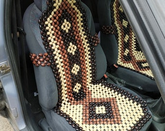 PAIR Beaded Car Seat Cover Massager Seat Cover Car Cover for Car Seat  Universal Masseger Beautiful Gift for Father Husband Dad Mother -   Denmark