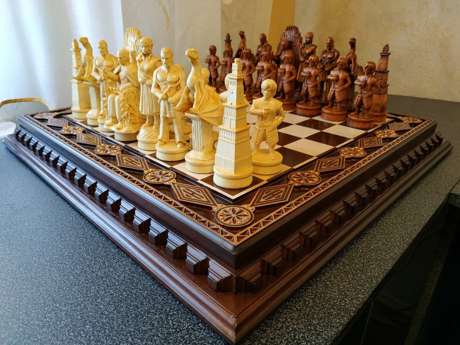 Chess set Royal Classic Wooden board with chess -  Portugal