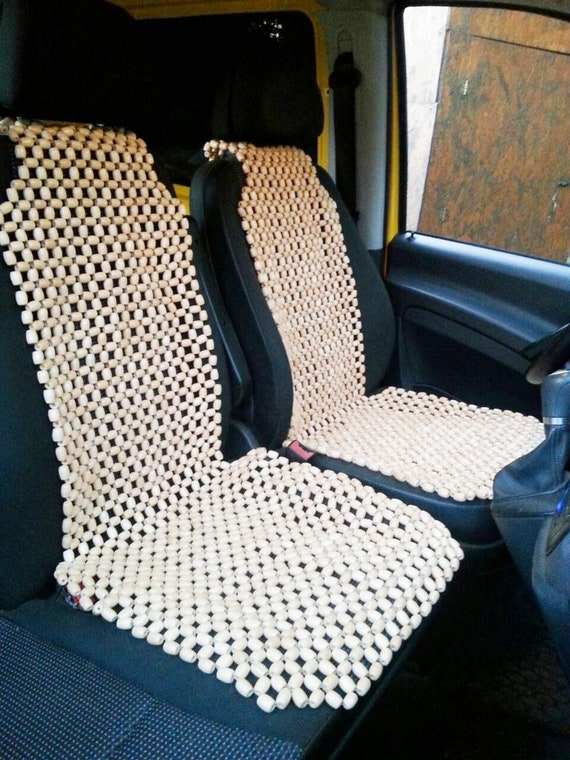 Buy PAIR Car Seat Covers Massage Chair Beaded Wooden Case Homedics Online  in India 
