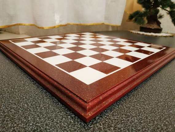 Paket] Hochwertiges Tournament Schachspiel aus Holz mit Gravur