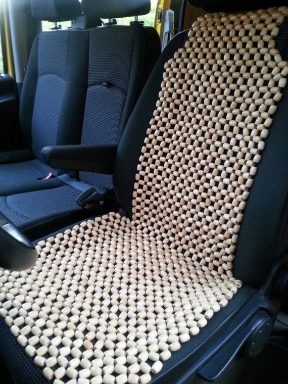 Beaded Car Seat Cover for Car Massager Car Seat Cover Pattern Wood Car  Accessories Wooden Beads Cover for Car Seat Universal Beautiful Gift 