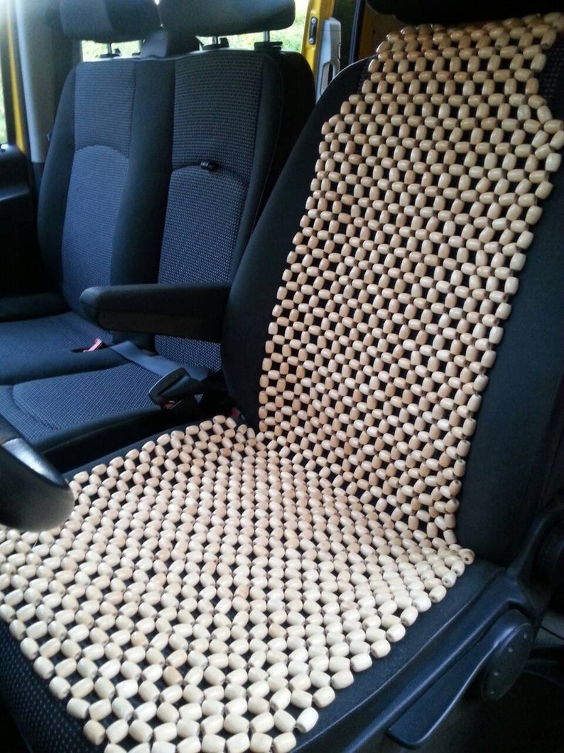 Beaded Car seat cover for car wooden beads Car seat cover Car Etsy