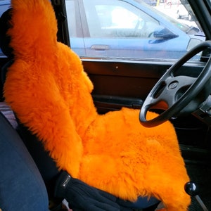 PAIR Car Seat Covers ALL COLORS universal genuine sheepskin Warm sheepskin cape genuine sheepskin seat cover for car Handmade chair pads