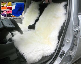 Sheepskin Car Seat Cover 45x20inch universal genuine sheepskin Warm sheepskin cape genuine sheepskin seat cover for car Handmade chair pads