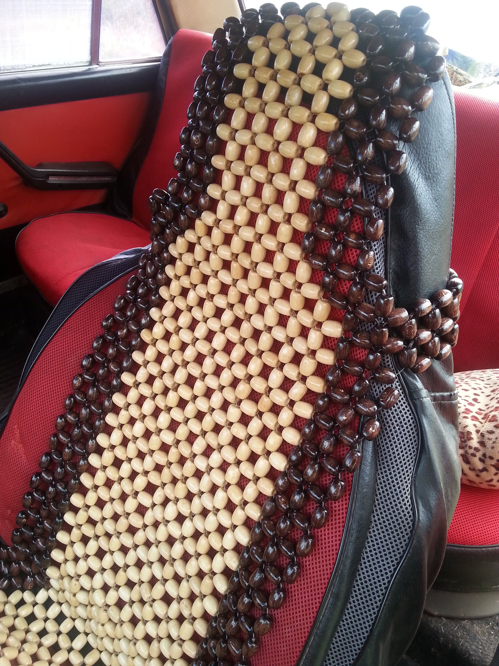 PAIR Beaded Car Seat Covers With Headrest Pair Car Seat Cover Etsy