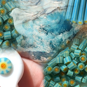 Glasier Ice - COE104 Murrini Murrine Millefiore