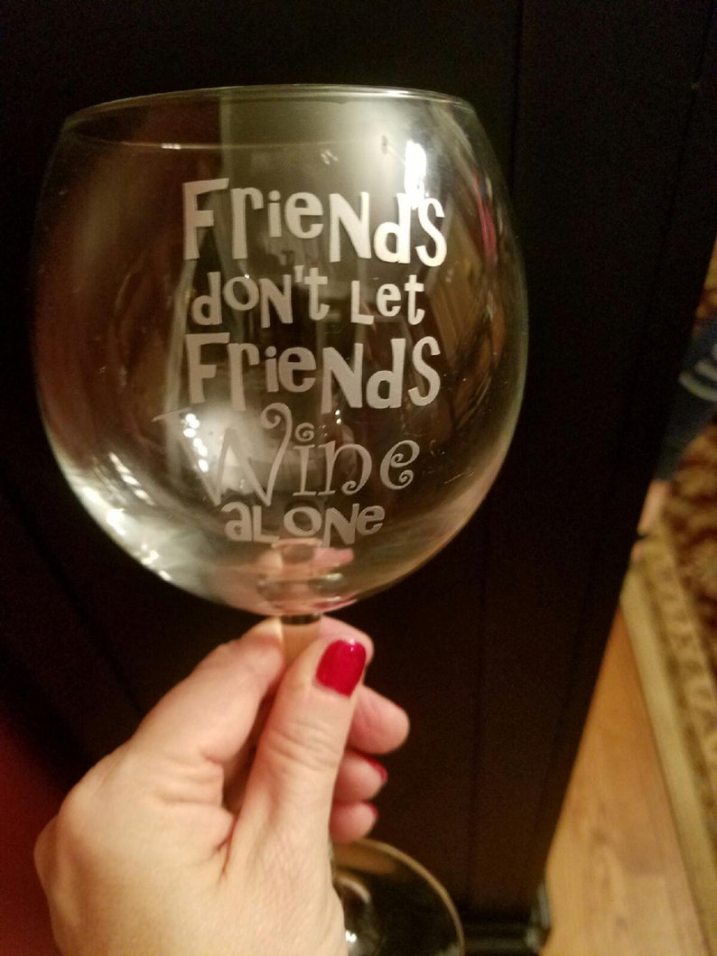 Friends dont let friend wine alone vinyl decal etsy Friends dont let friend wine alone vinyl decal etsy