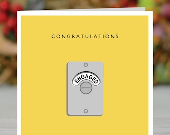 Funny Engagement Card: Congratulations Proposal Card