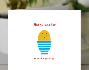 Happy Easter to Such a Good Egg card, Easter Greetings, Easter pun card, Happy Easter card