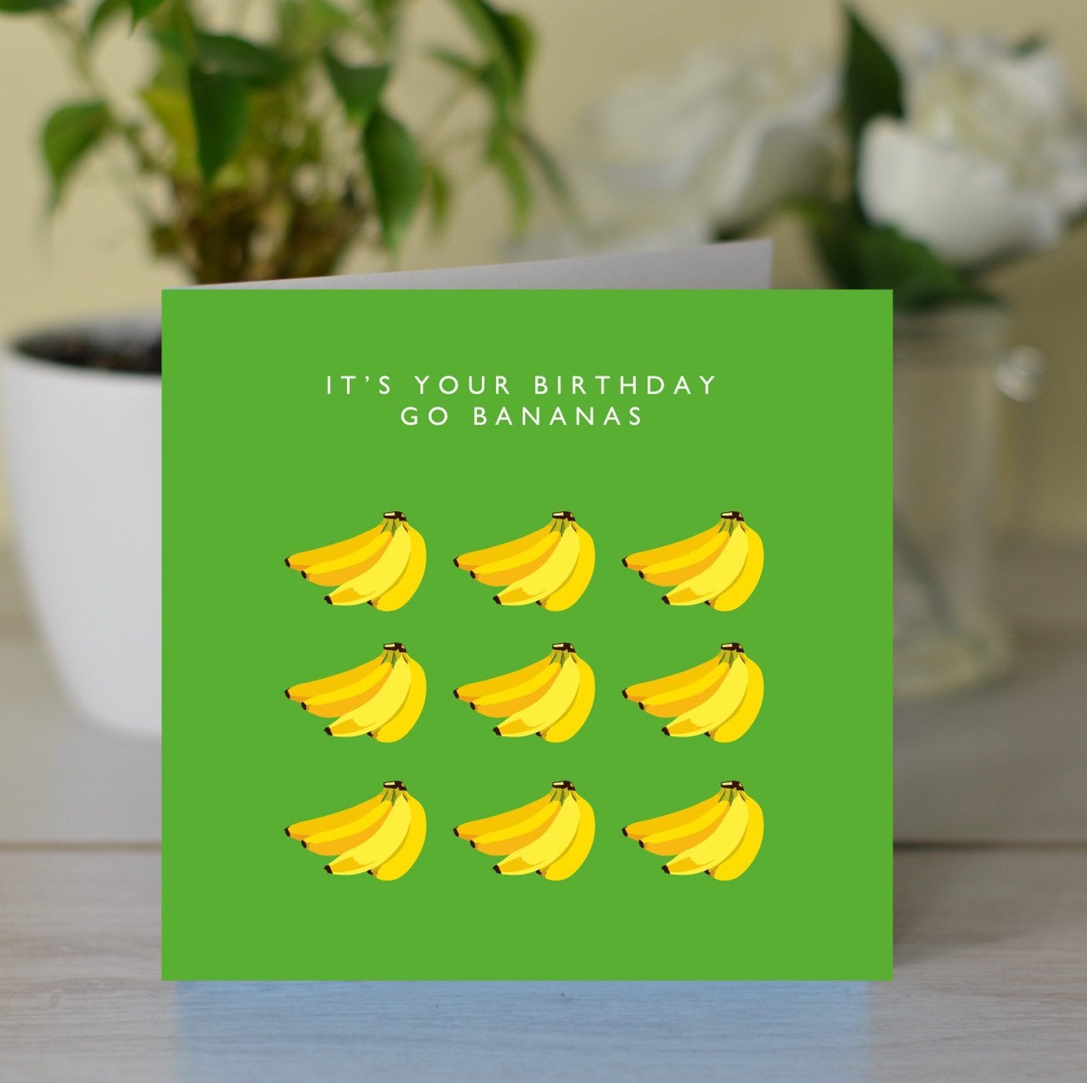 It's Your Birthday Go Bananas Birthday Card Funny Etsy