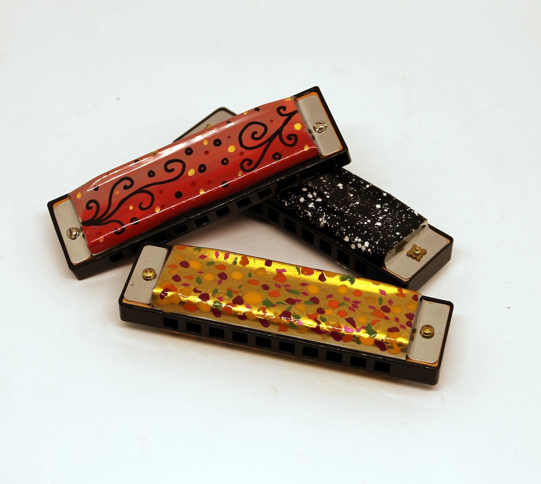 Funky Hand Painted Harmonica New Designs Including - Etsy UK