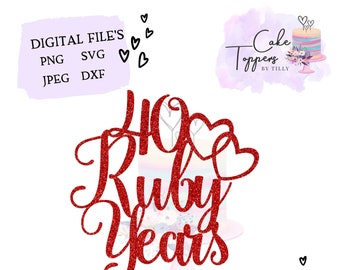 Free Free 112 40Th Wedding Anniversary Svg SVG PNG EPS DXF File
