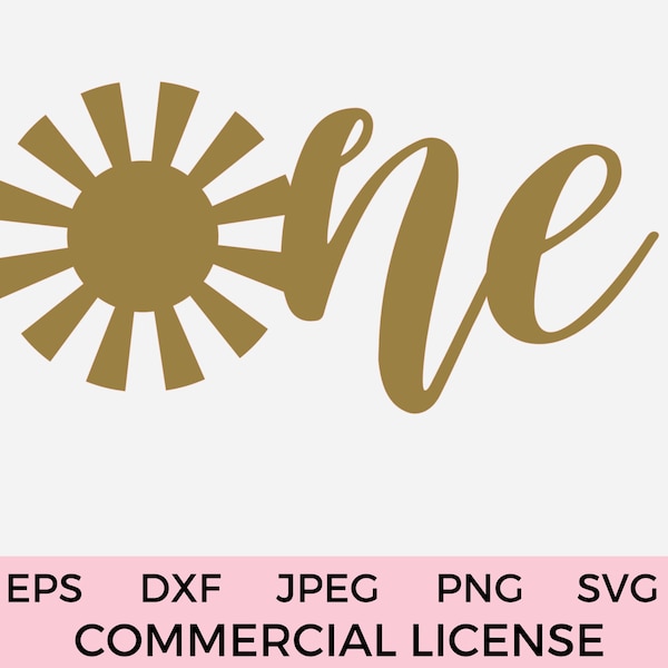 Sun SVG Sunshine 1st Birthday Cake Topper SVG Boho Sunshine One Cake Decoration Summer Birthday Party Decor First Birthday Cake Smash Sign