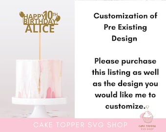 Customization Add - On for Customizable Designs