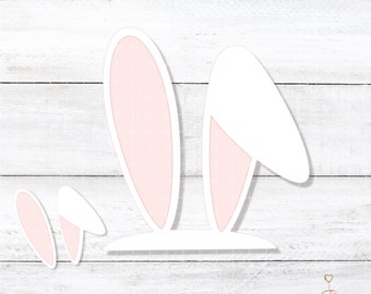 Bunny Ears SVG  Easter Cake Topper SVG Easter Party Decor