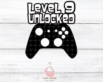 level 9 cake topper etsy