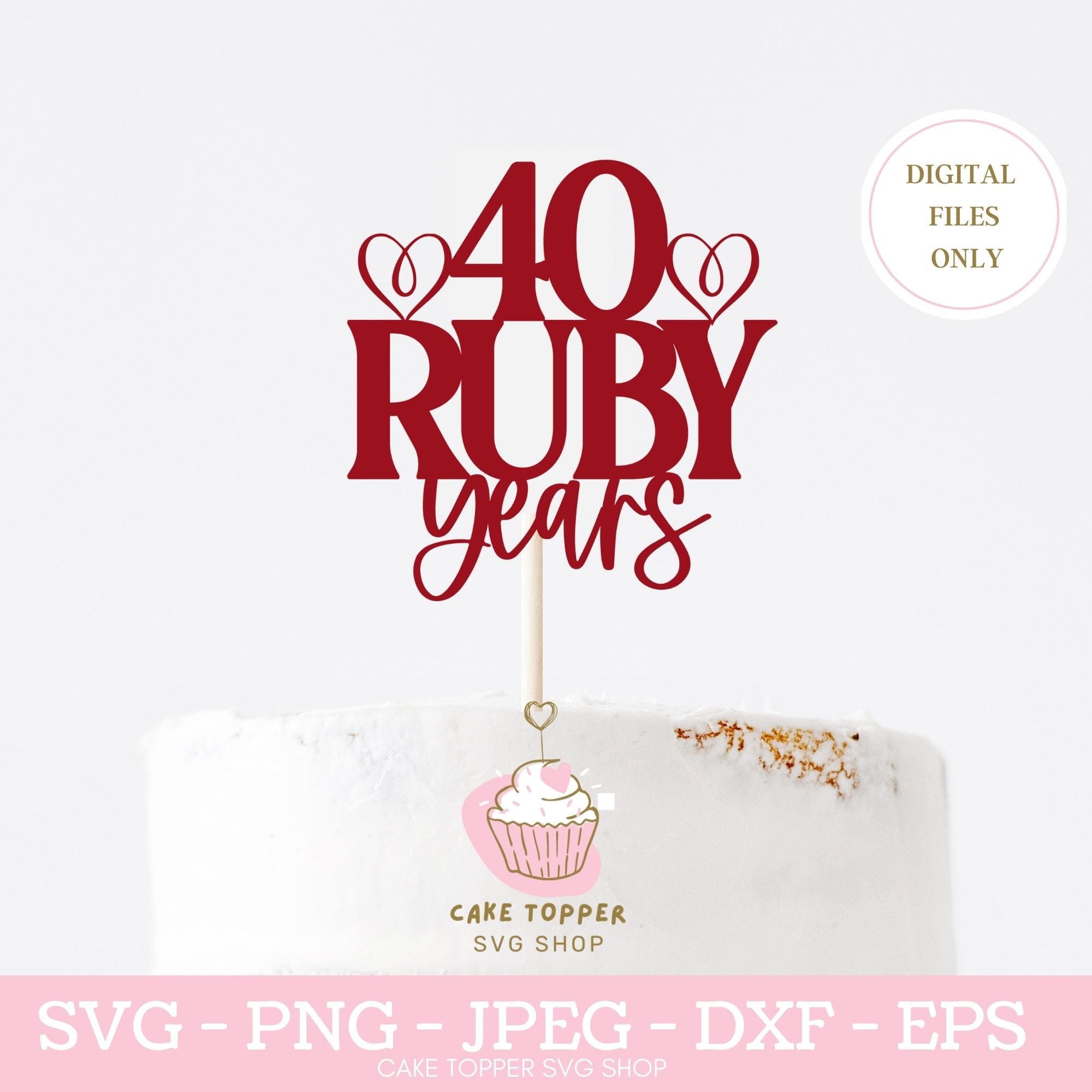 40th Anniversary Gifts for Parents, Ruby 40th Anniversary Decorations for  Party, 40th Anniversary Frame, Ruby Gifts, 40 Year Anniversary Gift for  Wife, Ruby Wedding Anniversary Picture Frames, 8603B 