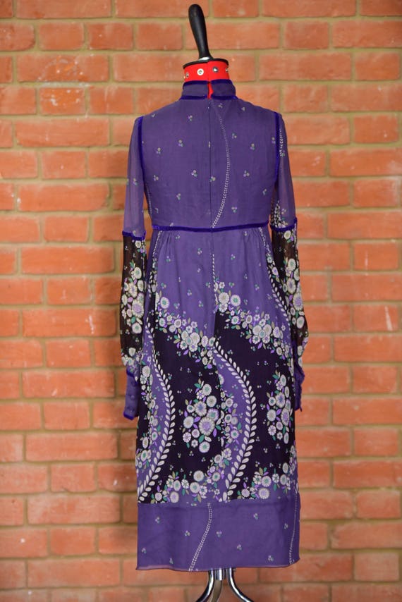 Anna Sui original vintage style empire line dress… - image 5