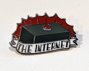 The Internet Tattoo Flash Enamel Pin