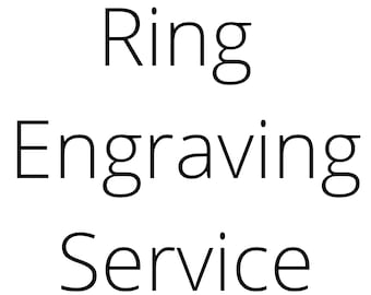 Servicio de grabado de anillos