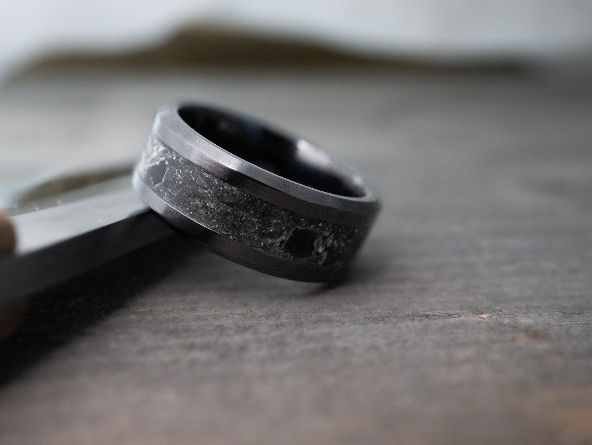 Black Ceramic Obsidian Ring, Black Ceramic Ring, Obsidian Black Ceramic Obsidian Ring, Black Ceramic Ring, Obsidian