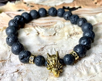 Lavastein Armband Lebensbaum - 6 Mm, Geflochtenes Seil, Chakren & Aromatherapie