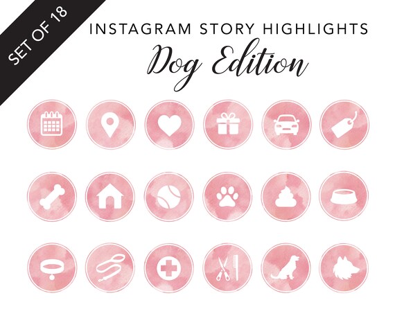 Instagram Story Highlights Icons Set of 18 Instagram Story | Etsy