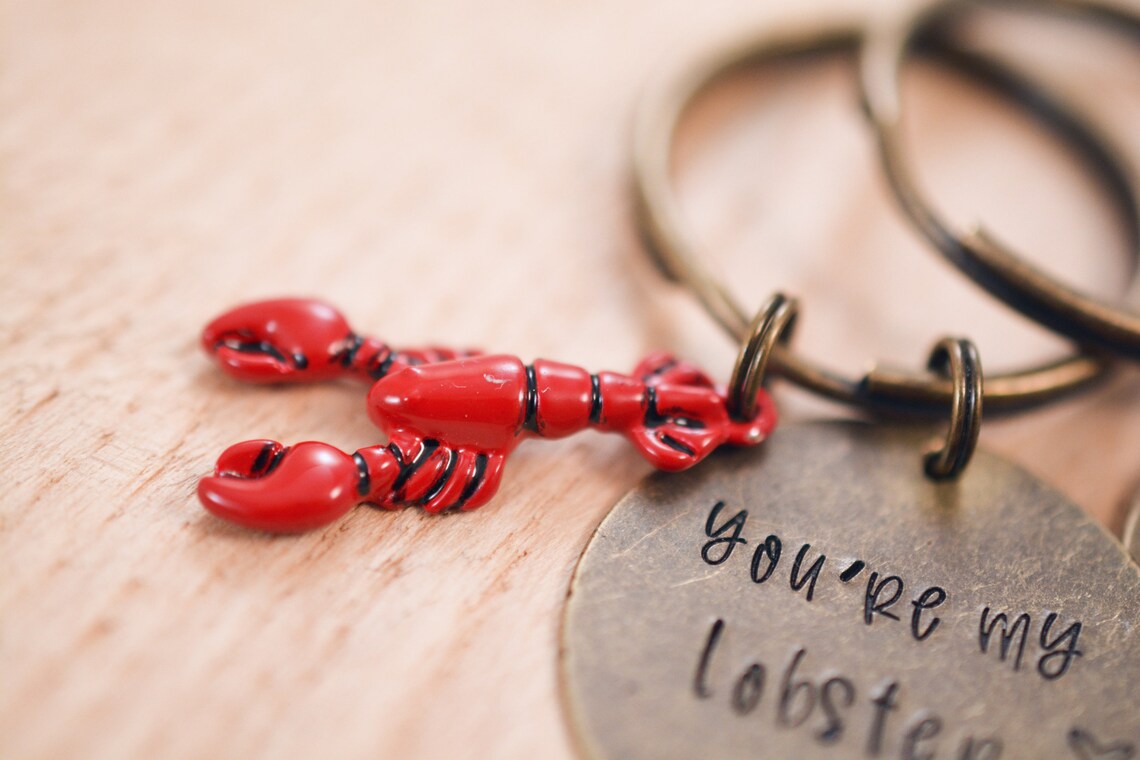 Lobster Keychain Set Keychain Set Gift for Boyfriend Gift Etsy 日本