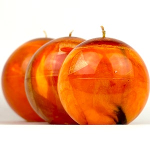 Harvest moon Sphere Candle - Handcrafted/Handmade Candle, Natural, Bright Burning, Clean Burning, Scented, palmwax, orb