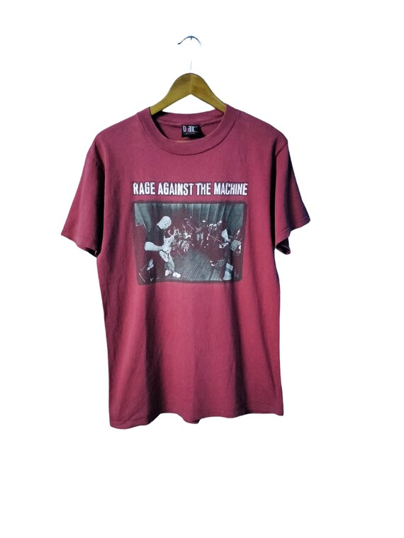 Buy Rare Vintage 90s Rage Against the Machine RATM Band Tshirt 