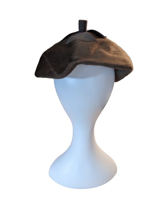 50s rare JANETTE COLOMBIER HAT Paris Designer Moch